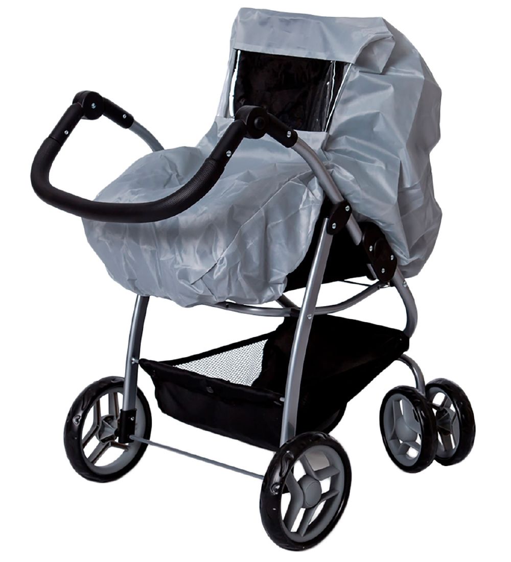MaMaMeMo Puppe Regenschutz - Grau - MaMaMeMo - One Size - Puppenzubehör von MaMaMeMo