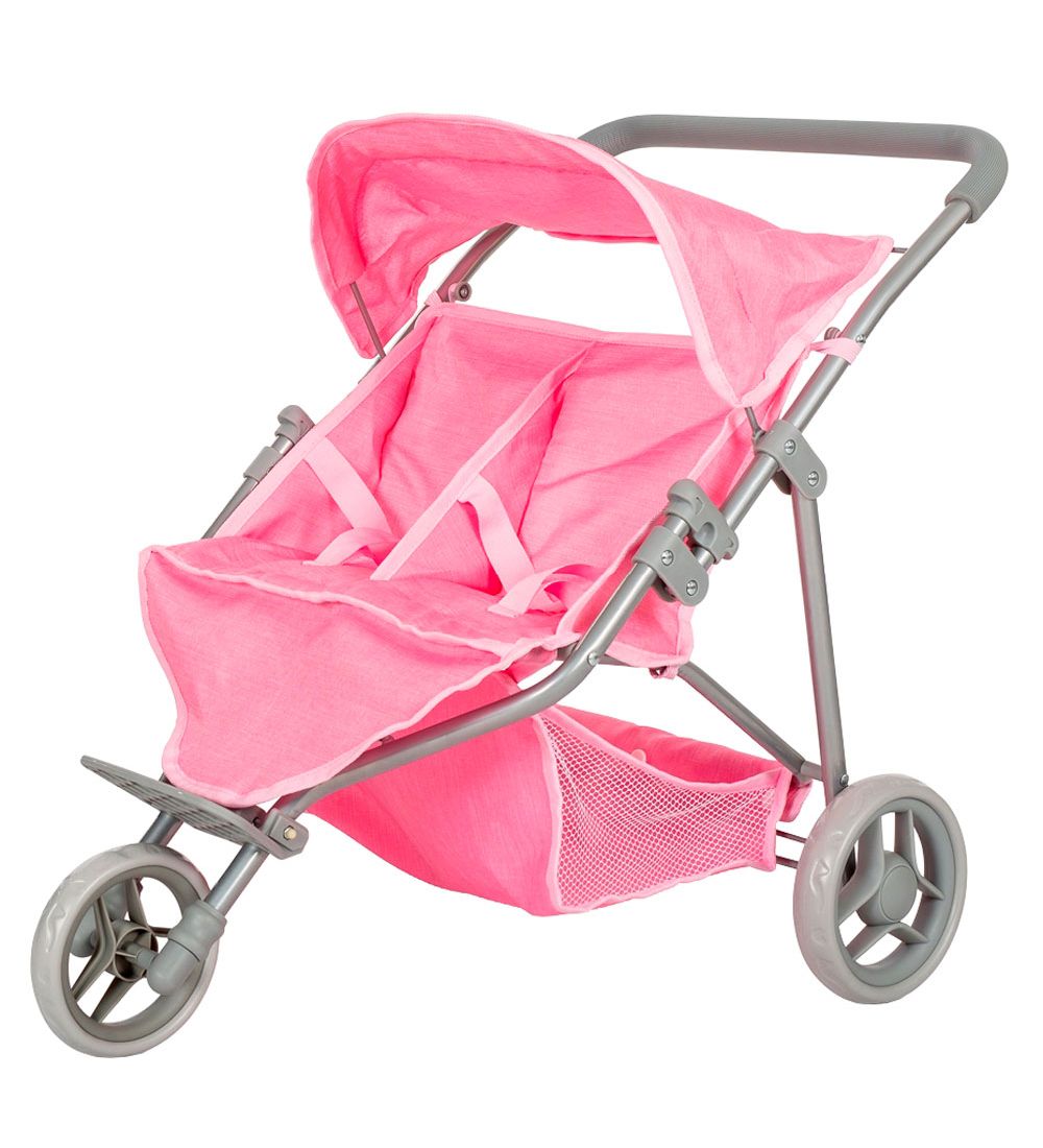 MaMaMeMo Puppe Tvillinge Klapvogn - Pink - MaMaMeMo - One Size - Puppenwagen MaMaMeMo Puppe Tvillinge Klapvogn - Pink - MaMaMeMo - One Size - Puppenwagen von MaMaMeMo