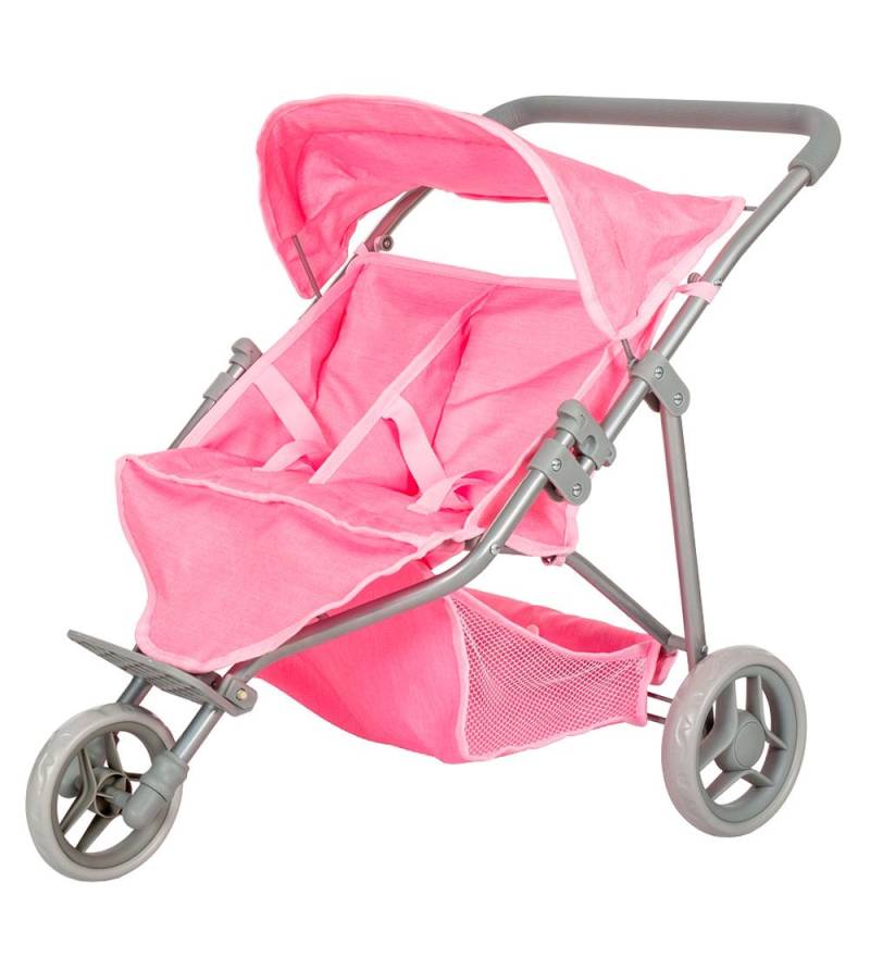 MaMaMeMo Puppe Tvillinge Klapvogn - Pink - MaMaMeMo - One Size - Puppenwagen MaMaMeMo Puppe Tvillinge Klapvogn - Pink - MaMaMeMo - One Size - Puppenwagen von MaMaMeMo