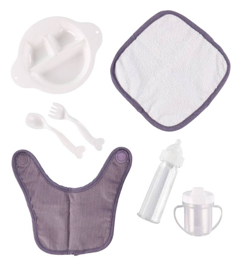 MaMaMeMo Puppen-Essenset I Beutel - 8 Teile - Cord - Lavender - MaMaMeMo - One Size - Puppenzubehör MaMaMeMo Puppen-Essenset I Beutel - 8 Teile - Cord - Lavender - MaMaMeMo - One Size - Puppenzubehör von MaMaMeMo