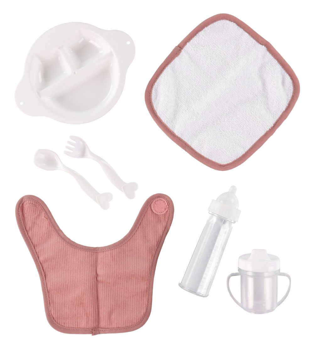 MaMaMeMo Puppen-Essenset I Tasche - Cord - 8 Teile - Rosa - MaMaMeMo - One Size - Puppenzubehör MaMaMeMo Puppen-Essenset I Tasche - Cord - 8 Teile - Rosa - MaMaMeMo - One Size - Puppenzubehör von MaMaMeMo