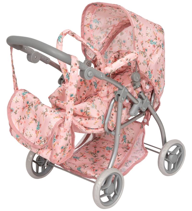 MaMaMeMo Puppenwagen m. Aufzug - Blumen - MaMaMeMo - One Size - Puppenwagen MaMaMeMo Puppenwagen m. Aufzug - Blumen - MaMaMeMo - One Size - Puppenwagen von MaMaMeMo