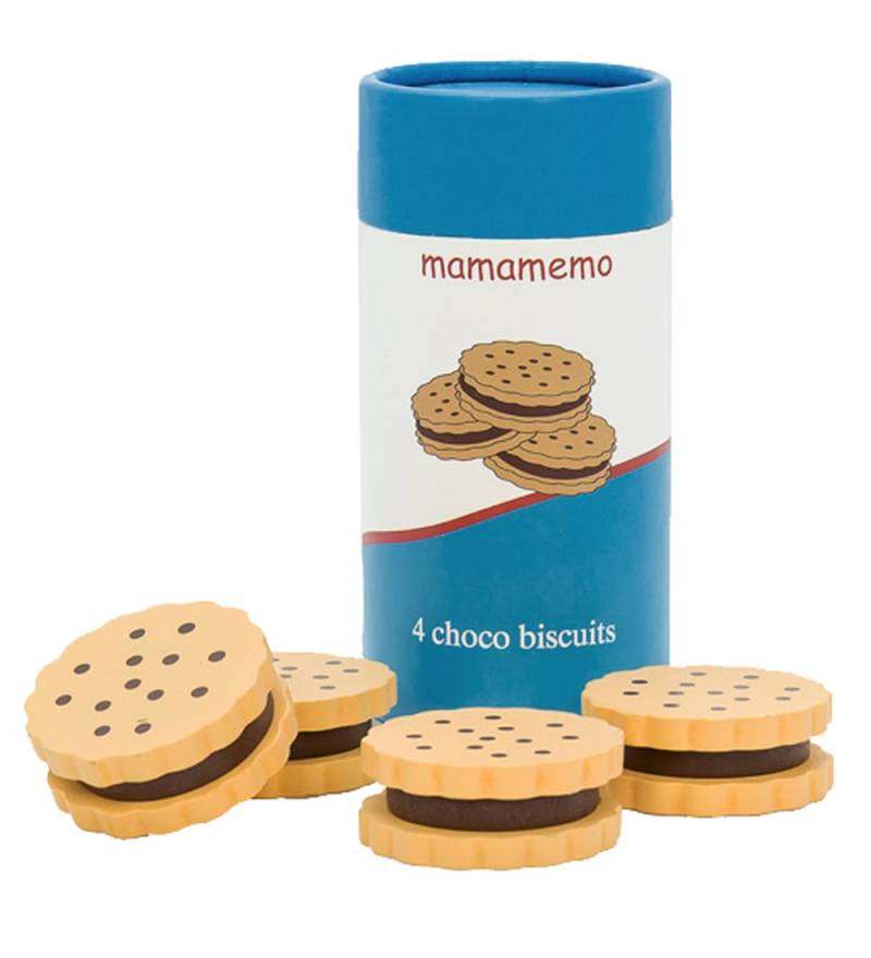 MaMaMeMo Spiellebensmittel - Holz - Schokoladenkekse I Pack - MaMaMeMo - One Size - Spiellebensmittel MaMaMeMo Spiellebensmittel - Holz - Schokoladenkekse I Pack - MaMaMeMo - One Size - Spiellebensmittel von MaMaMeMo
