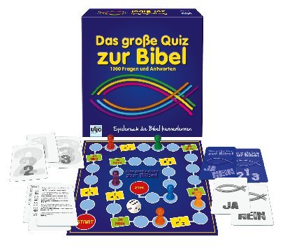 MaMeMi DAS Grosse Quiz ZUR Bibel – CHRISTLICHES Brett- UND QUIZSPIEL mit 1000 Fragen – Für Kinder & Erwachsene ab 7 Jahren – Familienspiel & Spiel für Religionsunterricht von MaMeMi