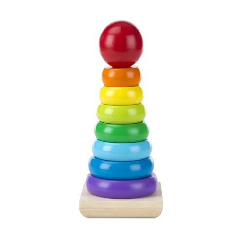 Melissa & Doug Rainbow Stacker | Developmental Toy | Motor Skills | Problem Solving | 12 Months | Gift for Boy or Girl von Melissa & Doug