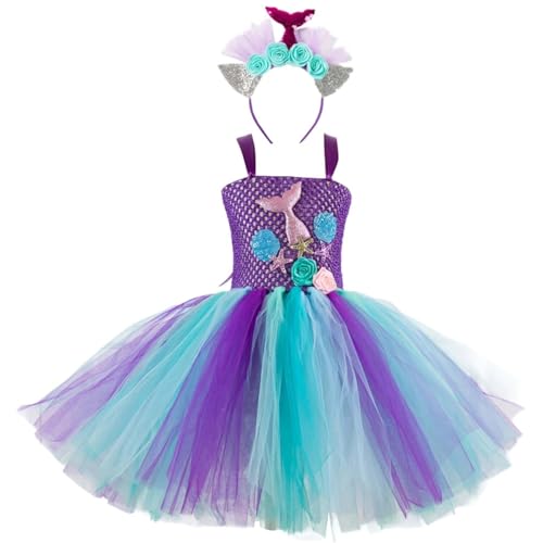 MaNMaNing Halloween-Kinderkostümkleid für Mädchen, Paillettenkleid mit Kopfbedeckung, Kleid für Kinder im Alter von 3 bis 12 Jahren (Green, 2-3 Years) von MaNMaNing