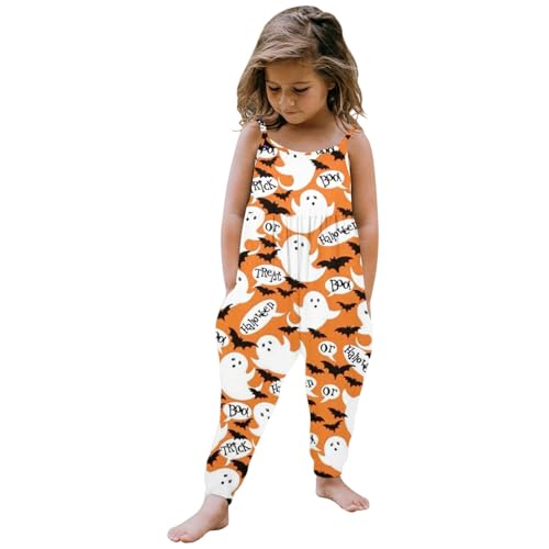 MaNMaNing Halloween Overall Mädchen Kürbis Druck Ärmellos Overall Gruselig Festlich Karneval Geschenk Faschingsparty Kinder Verkleidung MaNMaNing Halloween Overall Mädchen Kürbis Druck Ärmellos Overall Gruselig Festlich Karneval Geschenk Faschingsparty Kinder Verkleidung von MaNMaNing
