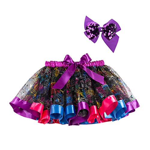 MaNMaNing 儿童女孩万圣节派对舞蹈芭蕾舞服装薄纱 Karneval (Multicolor, 5-8 Years) von MaNMaNing