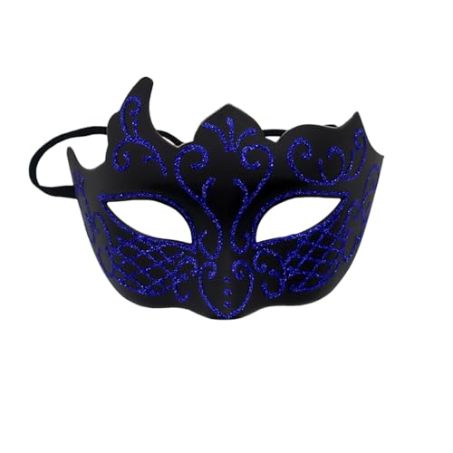 MaNMaNing Maskerade-Retro-Partygesicht, geeignet für Maskerade-Karnevalsparty-Geburtstagskostüme Karneval Cosplay Partys Kostüm (Blue, One Size) von MaNMaNing