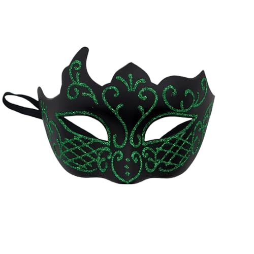 MaNMaNing Maskerade-Retro-Partygesicht, geeignet für Maskerade-Karnevalsparty-Geburtstagskostüme Karneval Cosplay Partys Kostüm (Green, One Size) von MaNMaNing