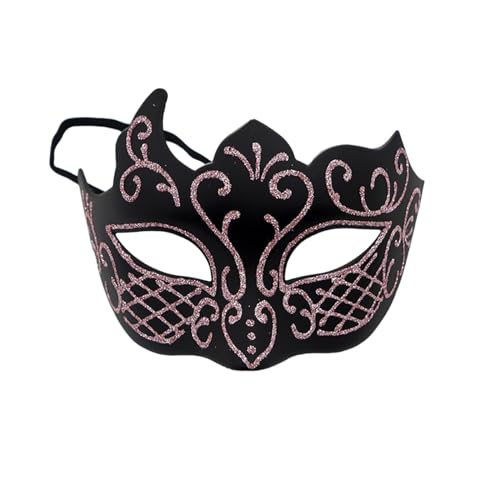 MaNMaNing Maskerade-Retro-Partygesicht, geeignet für Maskerade-Karnevalsparty-Geburtstagskostüme Karneval Cosplay Partys Kostüm (Pink, One Size) von MaNMaNing
