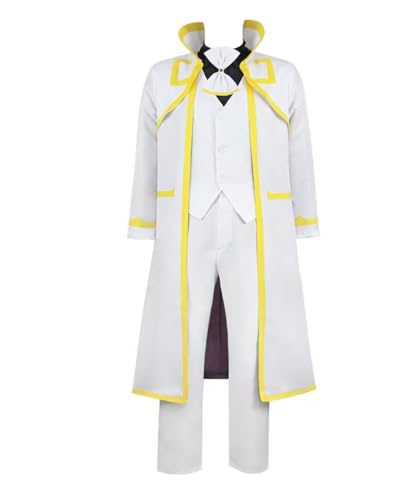 MaYng Anime Asmodeus Cosplay-Kostüm für Herren, Halloween-Uniform-Anzug, komplettes Set, weiße Outfits (klein) von MaYng