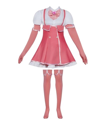 MaYng Anime Haruka Hanabishi Cosplay Kostüm Damen Halloween Uniform Anzug Matrosenanzug Rosa Outfits (groß) von MaYng