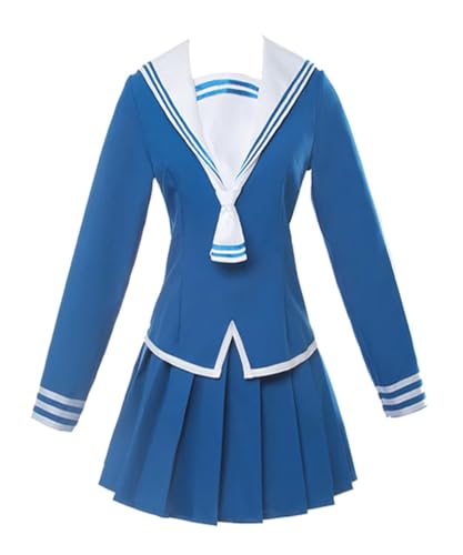 MaYng Anime Honda Tohru Cosplay Sohma Kyo Kostüm Damen Halloween Uniform Anzug Matrosenanzug Blau Outfits (Damen-XL) von MaYng