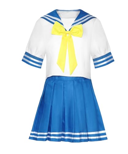 MaYng Anime Izumi Konata Cosplay Hiiragi Kagami Kostüm Halloween Uniform Suir Schule Matrosenkleid (klein) von MaYng