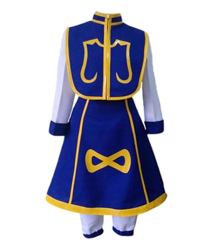MaYng Anime Kurapika Cosplay Kostüm Herren Halloween Uniform Anzug Komplettes Set Blau Outfits (Herren XS) von MaYng
