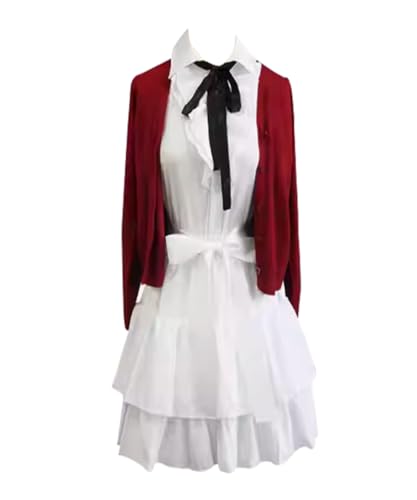 MaYng Anime Megumi Kato Cosplay Kostüm Damen Halloween Uniform Anzug Matrosenanzug Weiß Outfits (Damen-XXL) von MaYng