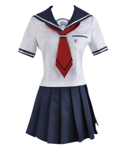 MaYng Anime Naegi Cosplay Komaru Kostüm Damen Halloween Uniform Anzug Matrosenanzug Outfits (Damen-XXL) von MaYng