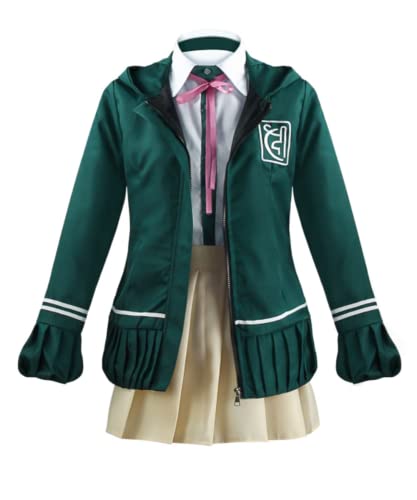MaYng Anime Nanami ChiaKi Cosplay-Kostüm, Schuluniform, Anzug, Matrosenanzug, Halloween, Damen, grünes Kleid (XX-Large) von MaYng