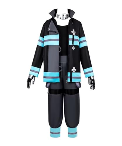 MaYng Anime Takehisa Hinawa Cosplay-Kostüm für Herren, Halloween-Uniform-Anzug, komplettes Set, schwarze Outfits (Herren, M) von MaYng