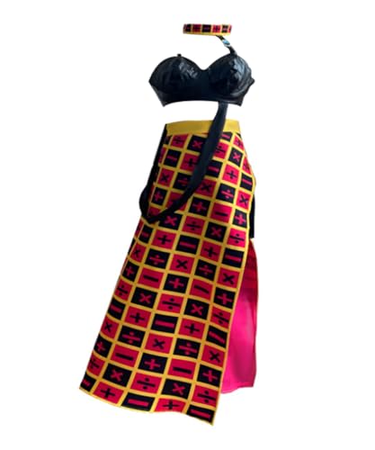 MaYng Anime Trish Una Cosplay Kostüm Damen Halloween Uniform Anzug Kleid Komplettes Set Outfits (XS) von MaYng