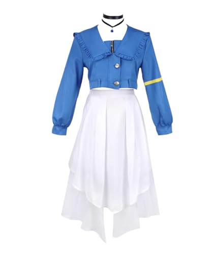 MaYng Damen Anon Chihaya Cosplay Kostüm Halloween Uniform Anzug Langes Kleid Lolita Uniform Outfits (groß) von MaYng