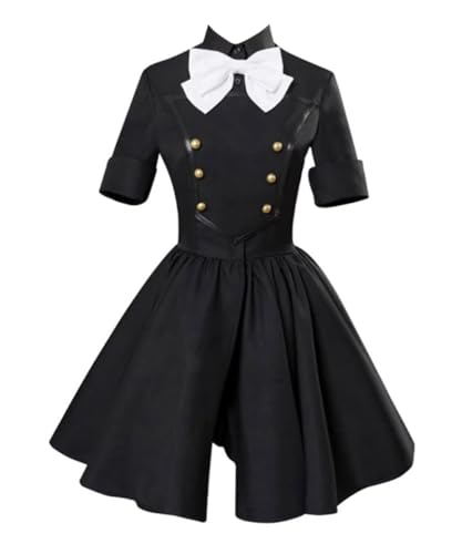 MaYng Damen Astolfo Cosplay Kostüm Halloween Uniform Anzug Matrosenanzug Party Schwarz Kleid Outfits (X-Large) von MaYng