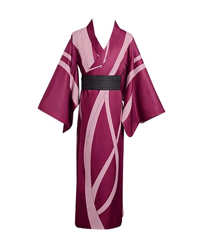 MaYng Herren Anime Shinazugawa Sanemi Cosplay Kostüm Halloween Uniform Anzug Lila Kimono Outfits (Herren-XL) von MaYng