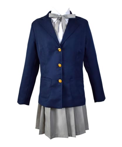 MaYng Hirasawa Yui Anime Kostüm Damen Halloween Uniform Kleid Blau XS MaYng Hirasawa Yui Anime Kostüm Damen Halloween Uniform Kleid Blau XS von MaYng