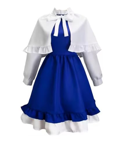 MaYng Hot Anime KINOMOTO Cosplay Kostüm Damen Halloween Uniform Anzug Blau Kleid Outfits (Medium) von MaYng