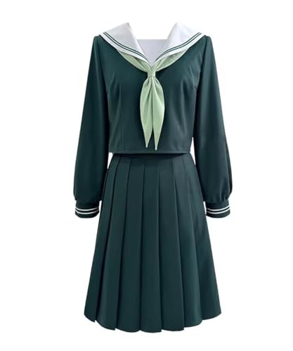 MaYng Hot Anime Maomao Cosplay Kostüm Damen Halloween Schuluniform Anzug Matrosenanzug Grün Outfits (Small) von MaYng