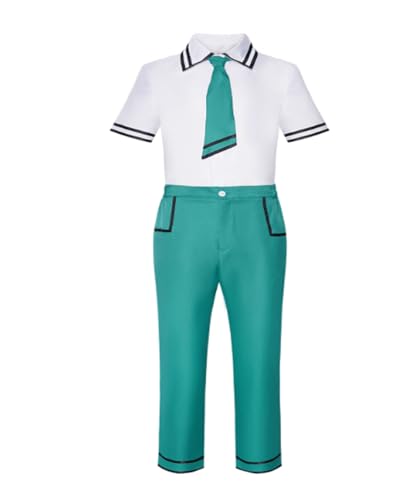 MaYng Hot Anime Saiki Kusuo Cosplay-Kostüm für Herren, Halloween-Uniform-Anzug, komplettes Set, grüner Anzug, Outfits (Herren-XL) von MaYng