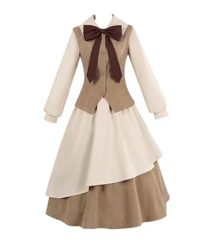 MaYng Hut Anime Kinomoto, Cosplay-Kostüm, Damen, Halloween, Uniform, Anzug, graues Kleid, Outfits (klein) von MaYng