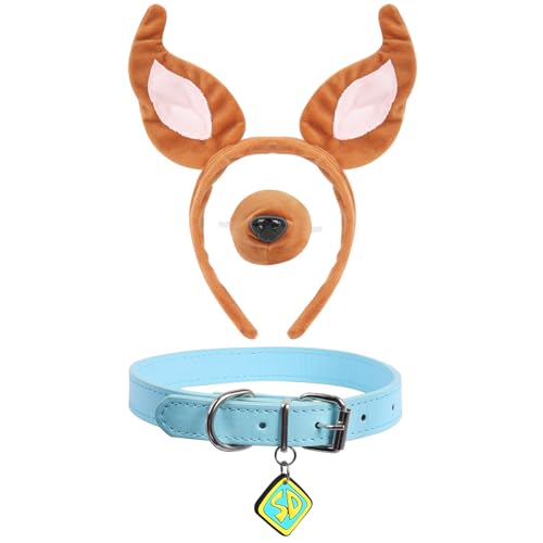 Maazusa Hundekostüm-Set, niedliches Hundeohren-Stirnband, Nasenhalsband mit Etikett, abenteuerliches Hunde-Outfit, Kinder, Teenager, Erwachsene, für Halloween, Karneval, Geburtstag, Cosplay, Party, 3 Maazusa Hundekostüm-Set, niedliches Hundeohren-Stirnband, Nasenhalsband mit Etikett, abenteuerliches Hunde-Outfit, Kinder, Teenager, Erwachsene, für Halloween, Karneval, Geburtstag, Cosplay, Party, 3 von Maazusa