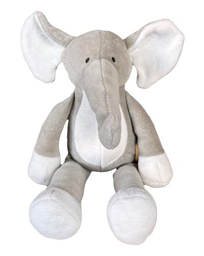 Mababu Kuscheltier Elefant | Plüschtier Kinder & Babys | Bio-Baumwolle | Stofftier Elefant | Kuscheltiere Mädchen & Jungen | Nachhaltig, Flauschig, Hypoallergen, Maschinenwaschbar | 16cm, OCS Blended von Mababu
