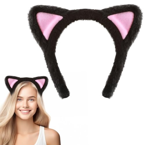 Mabor Cute Cat Ears Headband Cat Ear Headband for Adult Furry Cat Ears Cat Headband Black Cat Ears for Makeup Shower Party Mabor Cute Cat Ears Headband Cat Ear Headband for Adult Furry Cat Ears Cat Headband Black Cat Ears for Makeup Shower Party von Mabor