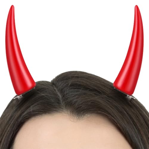 Anime Rote Hörner mit Haarspange, Cosplay Teufelshörner für Verkleidung, Halloween und Power Cosplay Anime Rote Hörner mit Haarspange, Cosplay Teufelshörner für Verkleidung, Halloween und Power Cosplay von Machify