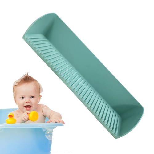 Badewannen-Wasserschutz | Silikon-Badewannenrand-Wasserschutz | rutschfestes, wasserdichtes Badezimmer-Zubehör, Badespielzeug-Tablett, Organizer für Kinder, Kleinkinder, Babys von Maciun