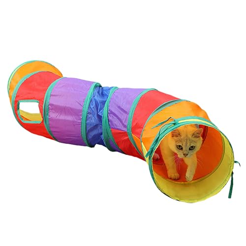 Katzentunnel-Spielzeug – Kätzchentunnel | Faltbare Möbel Interaktiver Spielplatz für Tier Hunde Kaninchen Indoor Outdoor Spielen von Maciun