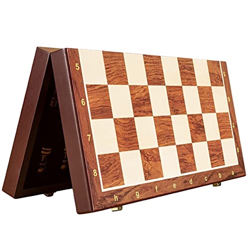 Schach-Set für Erwachsene – Tragbares, faltbares Reise-Schach-Set mit Aufbewahrungsfächern, Anfänger-Schach-Set für Kinder und Erwachsene Maciun von Maciun