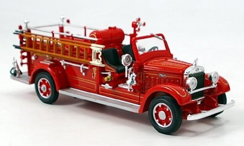 Mack Type 75BX, Feuerwehr, 1935, Modellauto, Fertigmodell, Yat Ming 1:43 von Mack