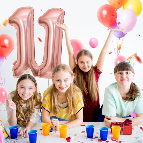 11 Geburtstag Deko zahlen luftballon 11 jahre | Folienballon Roségold - für 11. Geburtstagsdeko Männer Frauen Ballon Zahl Deko zum Geburtstag fliegt mit Helium 11.Geburtstagsparty 40"-101cm 11 Geburtstag Deko zahlen luftballon 11 jahre | Folienballon Roségold - für 11. Geburtstagsdeko Männer Frauen Ballon Zahl Deko zum Geburtstag fliegt mit Helium 11.Geburtstagsparty 40"-101cm von Maclunar