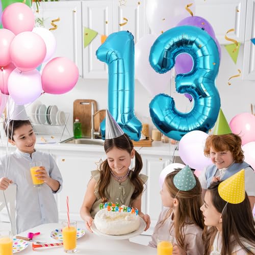 13 Geburtstag Deko zahlen luftballon 13 jahre | Folienballon Blau - für 13. Geburtstagsdeko Männer Frauen Ballon Zahl Deko zum Geburtstag fliegt mit Helium 13.Geburtstagsparty 40"-101cm 13 Geburtstag Deko zahlen luftballon 13 jahre | Folienballon Blau - für 13. Geburtstagsdeko Männer Frauen Ballon Zahl Deko zum Geburtstag fliegt mit Helium 13.Geburtstagsparty 40"-101cm von Maclunar