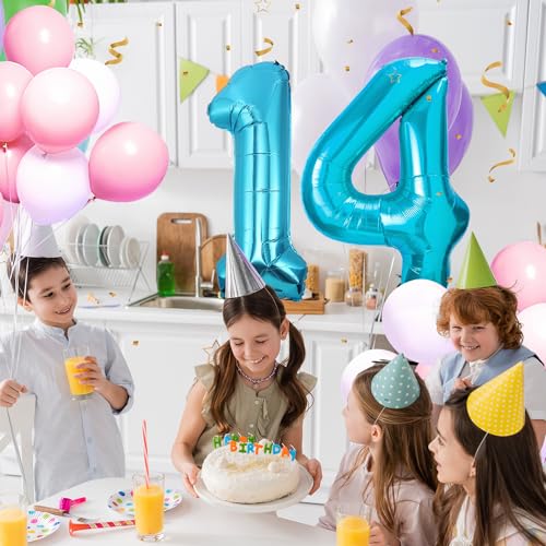 14 Geburtstag Deko zahlen luftballon 14 jahre | Folienballon Blau - für 14. Geburtstagsdeko Männer Frauen Ballon Zahl Deko zum Geburtstag fliegt mit Helium 14.Geburtstagsparty 40"-101cm 14 Geburtstag Deko zahlen luftballon 14 jahre | Folienballon Blau - für 14. Geburtstagsdeko Männer Frauen Ballon Zahl Deko zum Geburtstag fliegt mit Helium 14.Geburtstagsparty 40"-101cm von Maclunar
