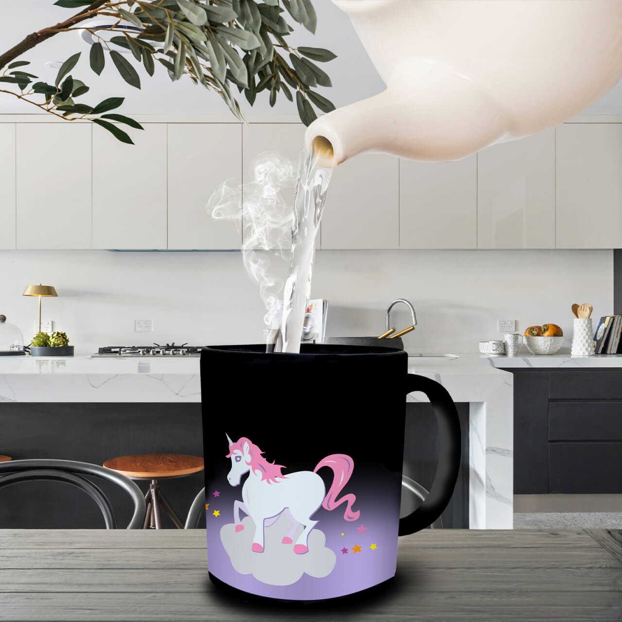 Mad Monkey - Einhorn Tasse (Unicorn Heat Change Mug) - mit Farbwechsel von Mad Monkey