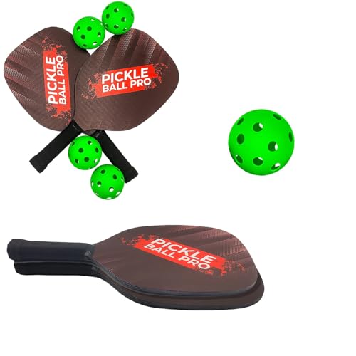 Pickleball Set - 2 Schläger und 4 Bälle - Mad Monkey von Mad Monkey