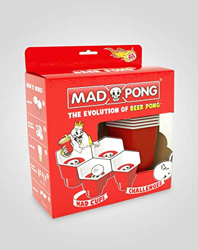 Mad Party Games MadPong Beer Pong Game Beerpong with Challenges Mad Party Games MadPong Beer Pong Game Beerpong with Challenges von Rebelz Games