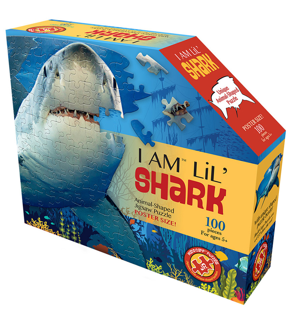 Madd Capp Puzzles Puzzlespiel - 100 Teile - Hai - Madd Capp Puzzles - One Size - Puzzlespiele von Madd Capp Puzzles