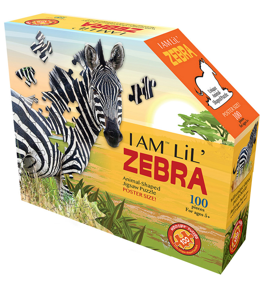 Madd Capp Puzzles Puzzlespiel - 100 Teile - Zebra - Madd Capp Puzzles - One Size - Puzzlespiele von Madd Capp Puzzles