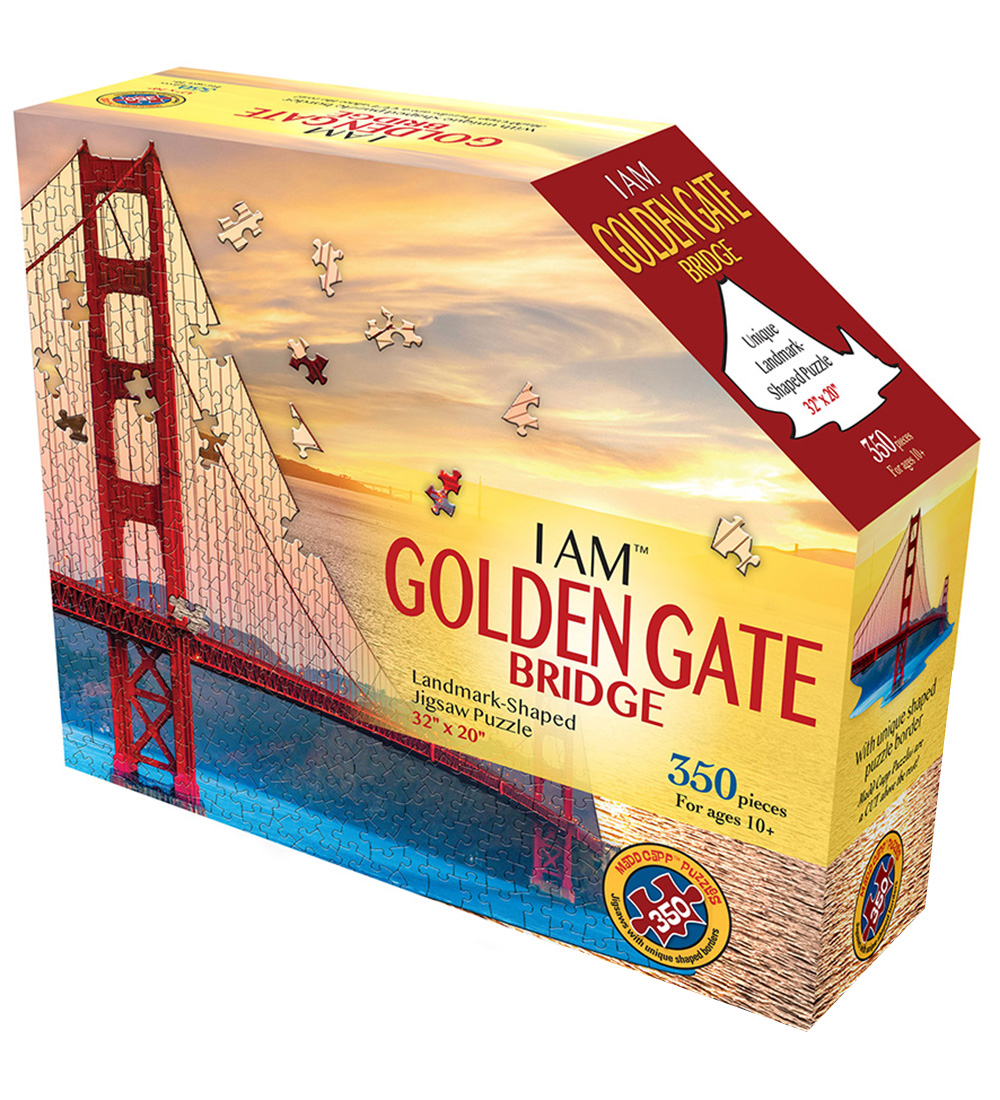 Madd Capp Puzzles Puzzlespiel - 350 Teile - Golden Gate Brücke - Madd Capp Puzzles - One Size - Puzzlespiele von Madd Capp Puzzles